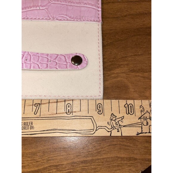 New Tuscan Designs Pink Pebble Travel Jewelry Organizer Trifold Storage Wallet - Picture 10 of 11